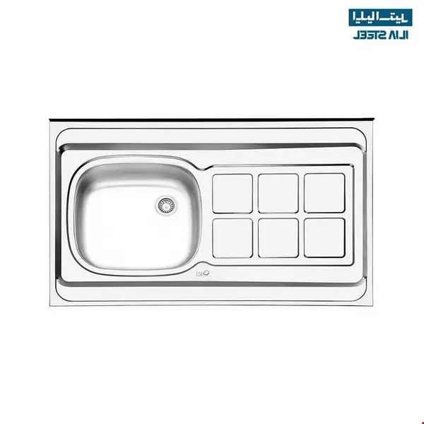 سینک روکار ایلیا استیل کد 131 - 6