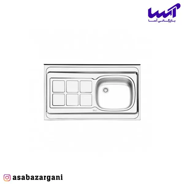 سینک کلاسیک ایلیا استیل 131 100 در 60 - 5