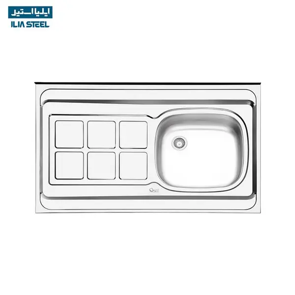 سینک کلاسیک ایلیا استیل 131 100 در 60 - 3