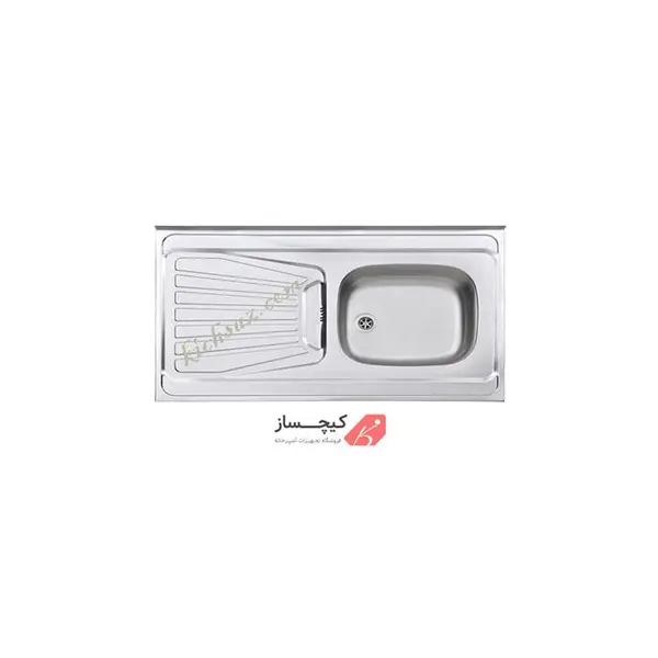 سینک  روکار استیل البرز  165 (سایز 100*60) - 6
