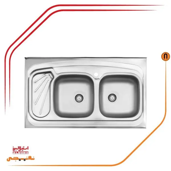 سینک روکار کد 200 استیل البرز - 4