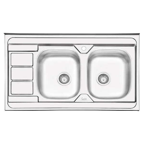 سینک ظرفشویی توکار ایلیا استیل مدل 3051 لگن راست - 2