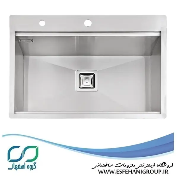 سینک کورینی زیر صفحه‌ای ایلیا استیل مدل 6014 استیل - 6