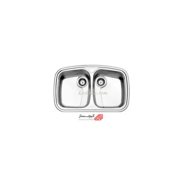 سینک فانتزی توکار استیل البرز کد 628 - 4