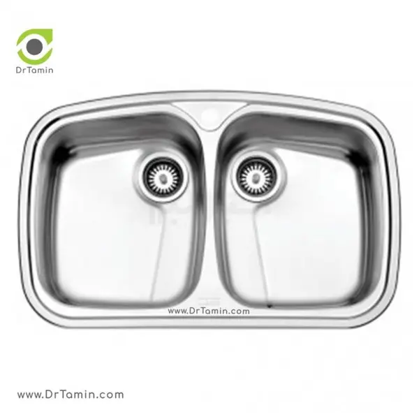 سینک روکار استیل البرز کد 628(سایز80×50) - 4