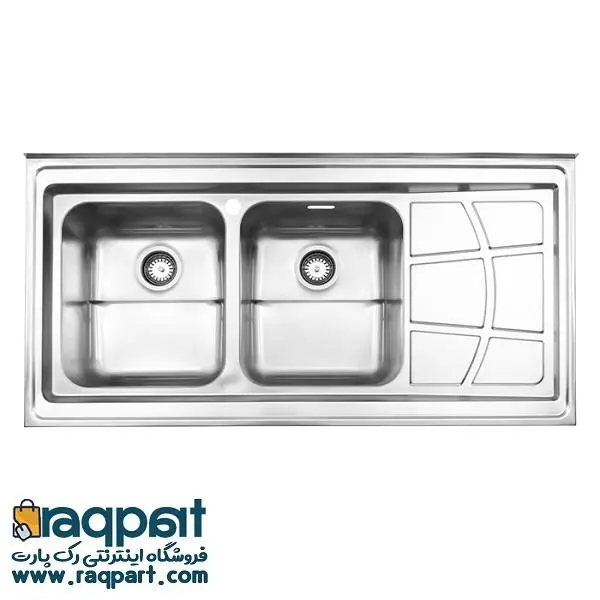 سینک ظرفشویی فانتزی روکار 762 استیل البرز - 5