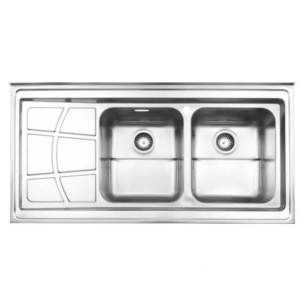 سینک ظرفشویی فانتزی روکار 762 استیل البرز - 2