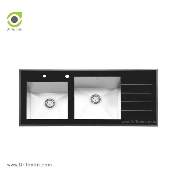 سینک آشپزخانه شیشه ای 8021 ایلیا استیل - 2