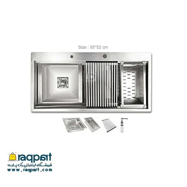سینک ظرفشویی اخوان akhavan مدل 356 توکار - 4
