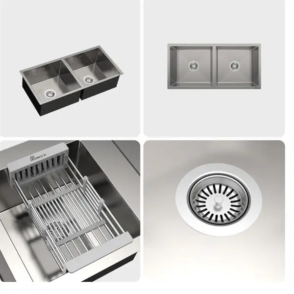 سینک استیل بیمکث مدل BS725 - 3