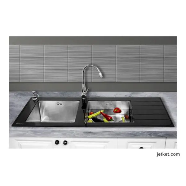 سینک ظرفشویی بیمکث مدل BS812 توکار - 2