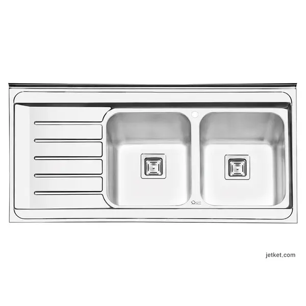 سینک ظرفشویی ایلیا استیل iliasteel مدل 1060 روکار - 6