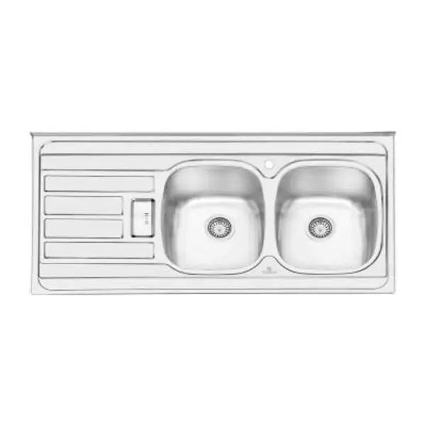 سینک ظرفشویی روکار پرنیان استیل مدل PS1101 - 2