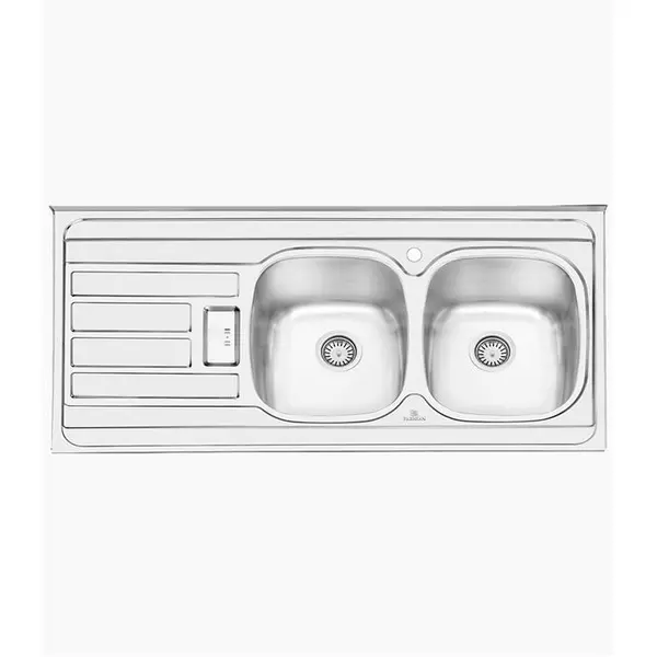 سینک ظرفشویی روکار پرنیان استیل مدل PS1101 - 5