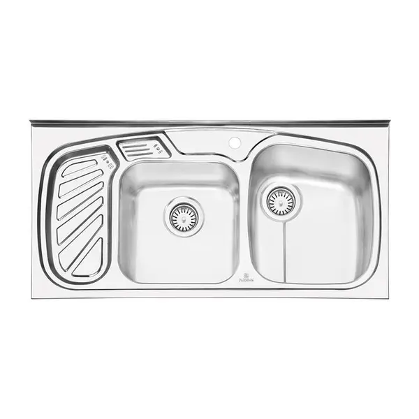 سینک ظرفشویی روکار پرنیان استیل مدل PS1105 - 3