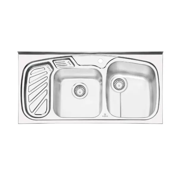 سینک ظرفشویی روکار پرنیان استیل مدل PS1105 - 4