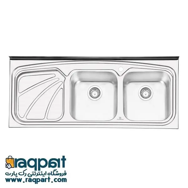 سینک ظرفشویی روکار پرنیان استیل مدل PS1110 - 2