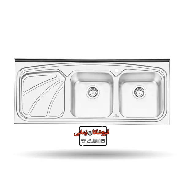 سینک ظرفشویی روکار پرنیان استیل مدل PS1110 - 4