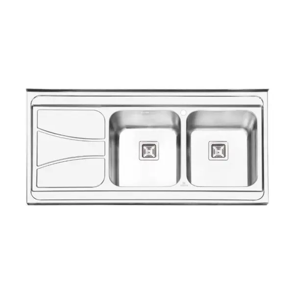 سینک ظرفشویی روکار پرنیان استیل مدل PS1112 - 5