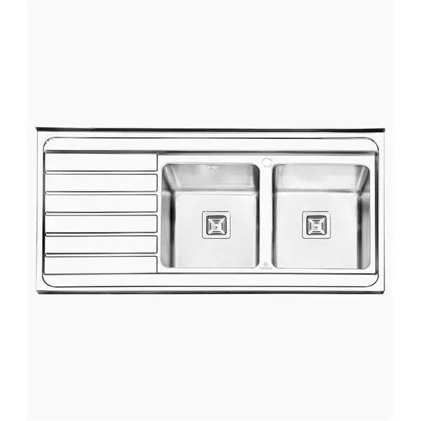 سینک ظرفشویی روکار پرنیان استیل مدل PS1114 - 5