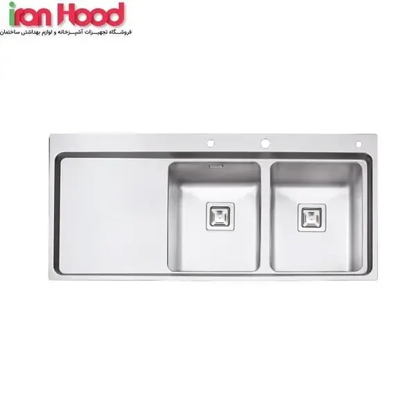 سینک توکار پرنیان استیل کد PS1121 - 3