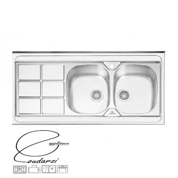 سینک پرنیان استیل مدل PS1124 روکار - 3