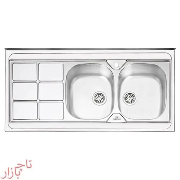 سینک پرنیان استیل مدل PS1124 روکار - 6