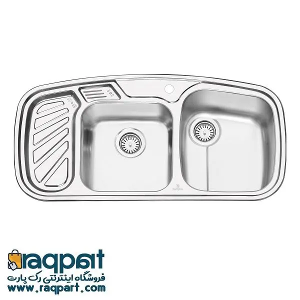 سینک ظرفشویی توکار پرنیان استیل مدل PS1205 - 3