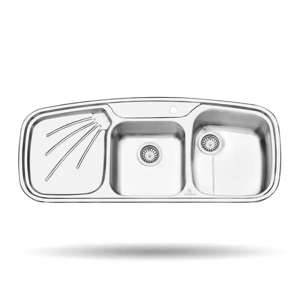 سینک ظرفشویی توکار پرنیان استیل مدل PS1207 - 3