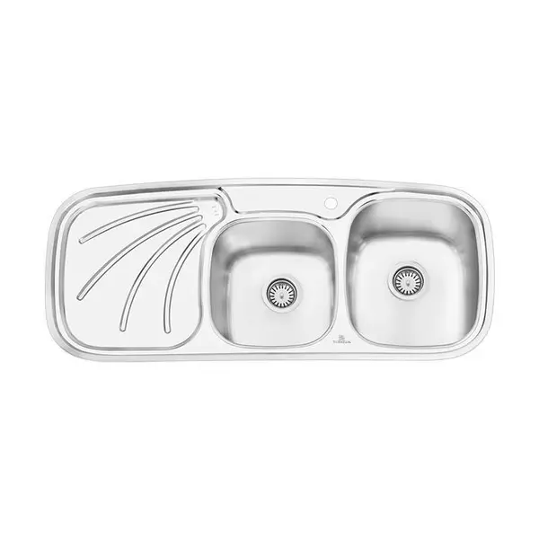 سینک ظرفشویی توکار پرنیان استیل مدل PS1207 - 2