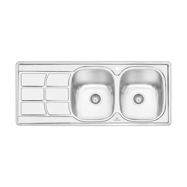 سینک ظرفشویی توکار پرنیان استیل مدل PS1209 - 2