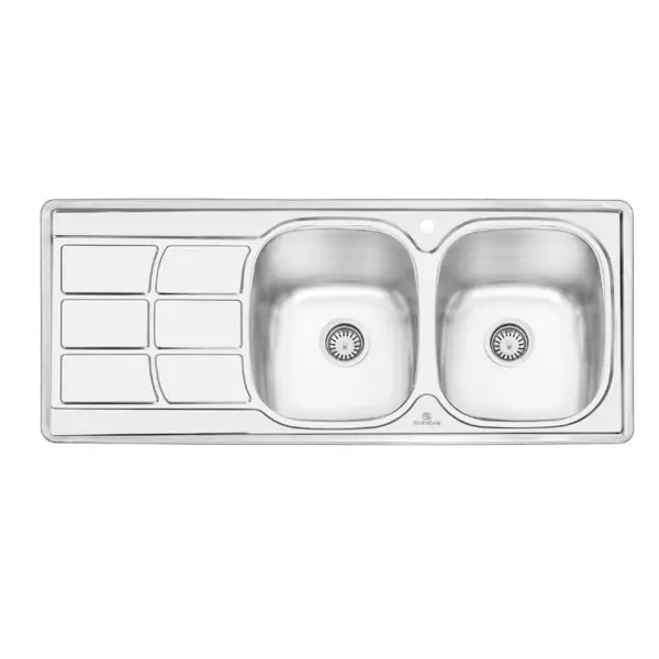 سینک ظرفشویی توکار پرنیان استیل مدل PS1209 - 6