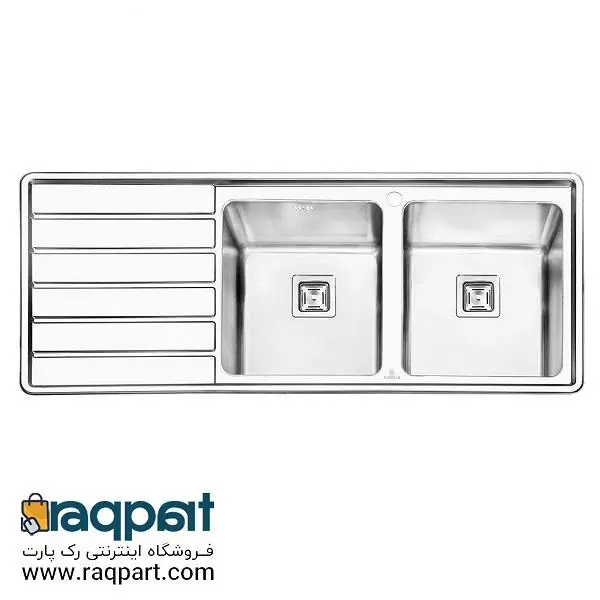 سینک ظرفشویی توکار پرنیان استیل مدل PS1214 - 5