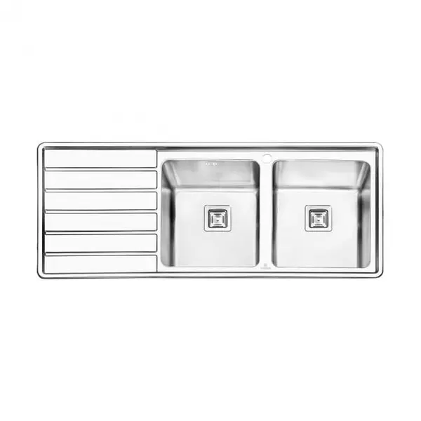 سینک ظرفشویی توکار پرنیان استیل مدل PS1214 - 4