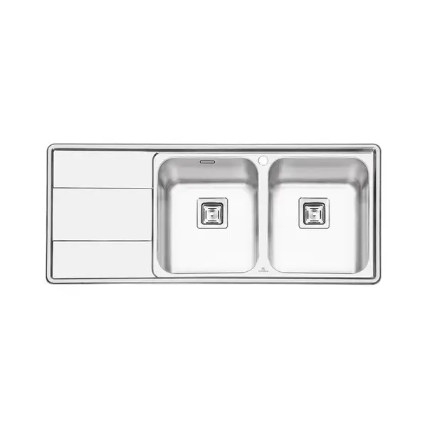 سینک ظرفشویی توکار پرنیان استیل مدل PS1215 - 4