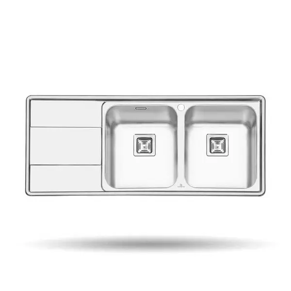 سینک ظرفشویی توکار پرنیان استیل مدل PS1215 - 5