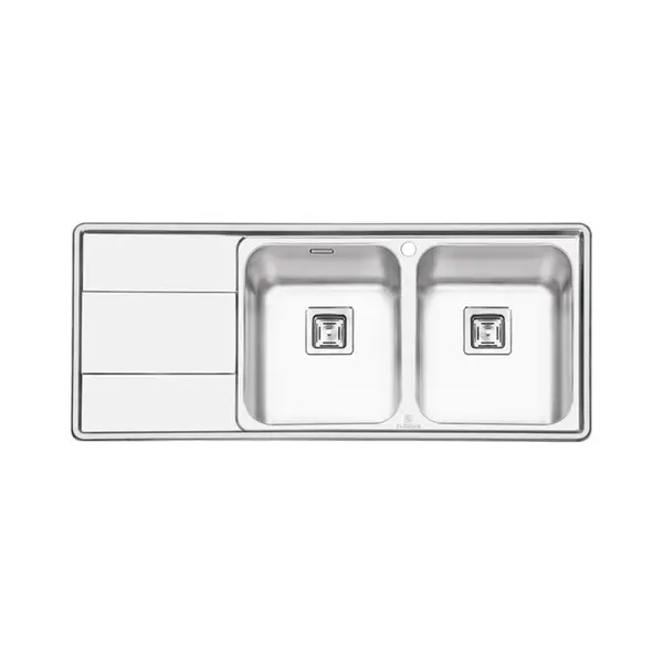 سینک ظرفشویی توکار پرنیان استیل مدل PS1215 - 2