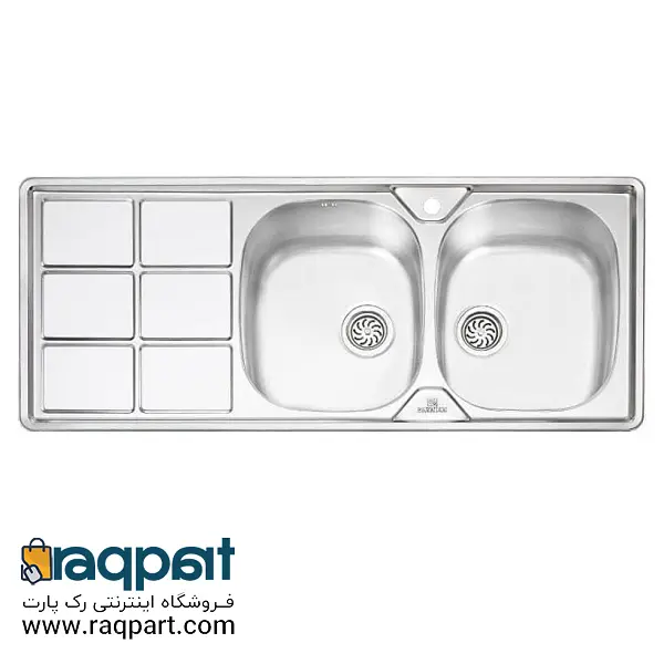 سینک پرنیان استیل مدل PS-1224 - 6