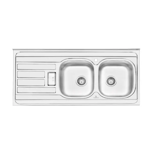 سینک ظرفشویی روکار پرنیان استیل مدل PS2101 - 4