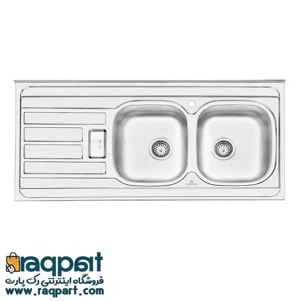 سینک ظرفشویی روکار پرنیان استیل مدل PS2101 - 2