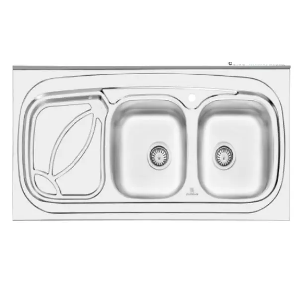 سینک ظرفشویی روکار پرنیان استیل مدل PS2102 - 4