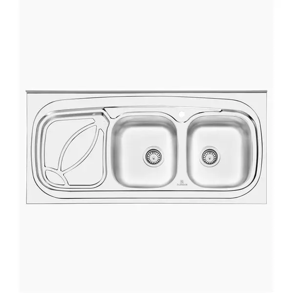 سینک ظرفشویی روکار پرنیان استیل مدل PS2102 - 2