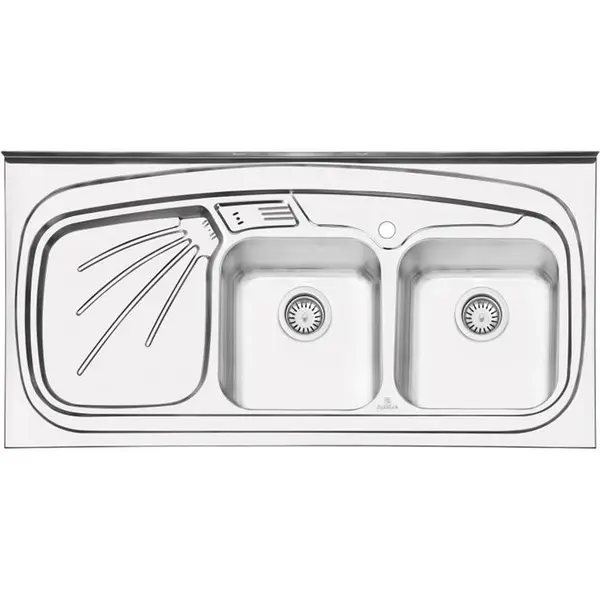 سینک ظرفشویی روکار پرنیان استیل مدل PS2102 - 6