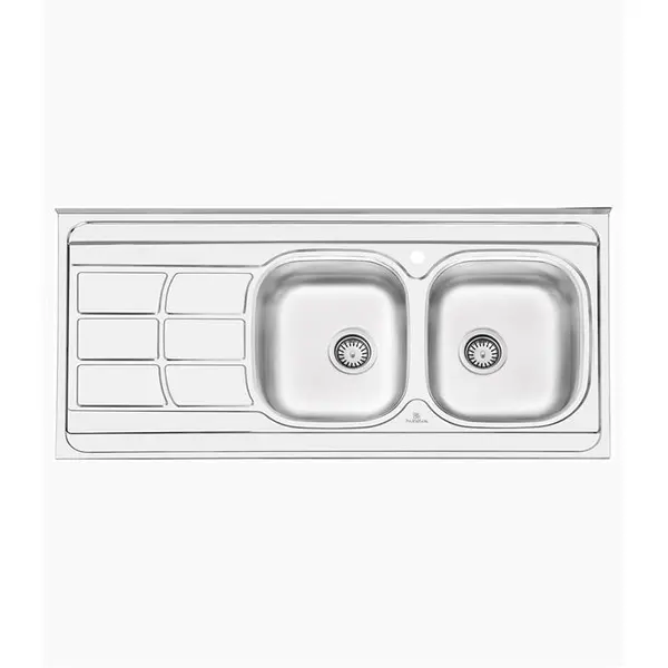سینک ظرفشویی روکار پرنیان استیل مدل PS2109 - 3