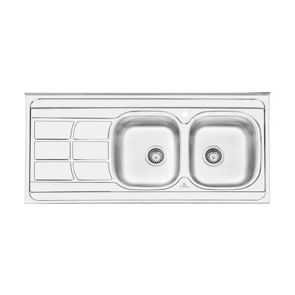 سینک ظرفشویی روکار پرنیان استیل مدل PS2109 - 2