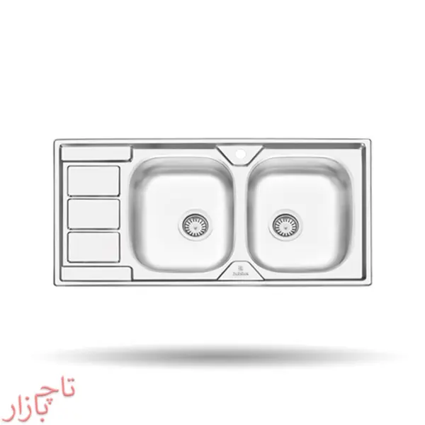 سینک پرنیان استیل مدل PS2111نیمه فانتزی روکار - 5