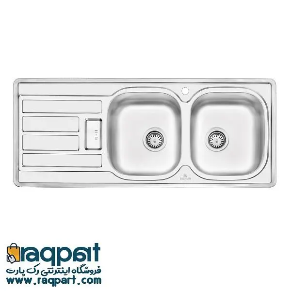 سینک ظرفشویی توکار پرنیان استیل مدل PS2201 - 3