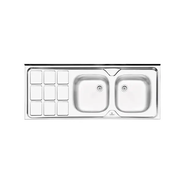 سینک ظرفشویی روکار پرنیان استیل مدل PS3104 - 6