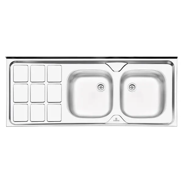 سینک ظرفشویی روکار پرنیان استیل مدل PS3104 - 3