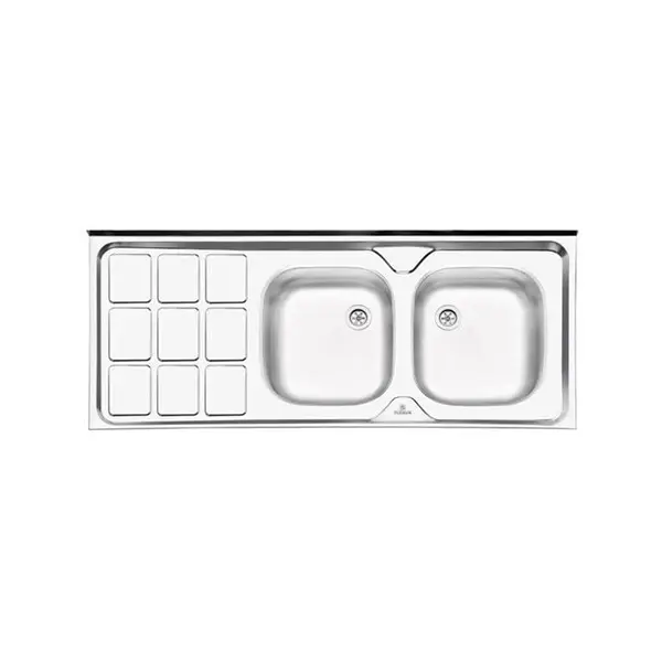 سینک ظرفشویی روکار پرنیان استیل مدل PS3104 - 5